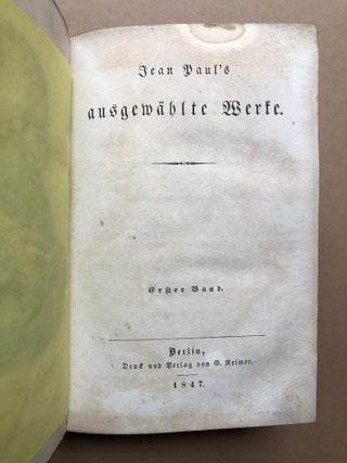 Ausgewählte Werke, 16 books in eight volumes