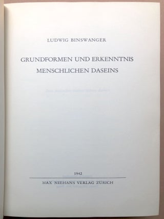 Grundformen und Erkenntnis menschlichen Daseins (Basic Forms and the Realization of Human "Being-in-the-World")