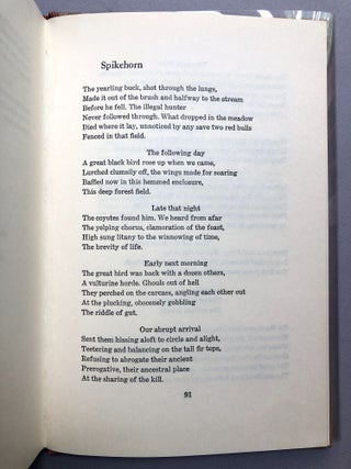 The Masks of Drought - one of fifty signed with holograph poem