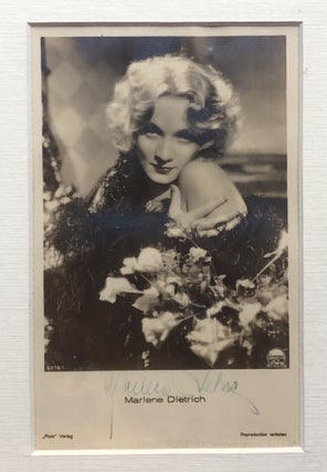 Signed framed original photo, ca. 1930s
