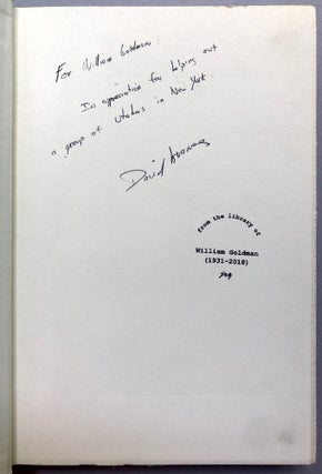Margins, a Novel -- inscribed to William Goldman