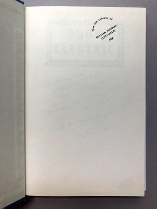 Ruby Electric, inscribed, William Goldman's copy (young adult novel about Hollywood)