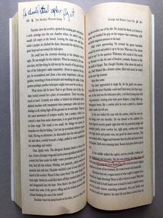 The Monkey Wrench Gang -- William Goldman's copy with his marks