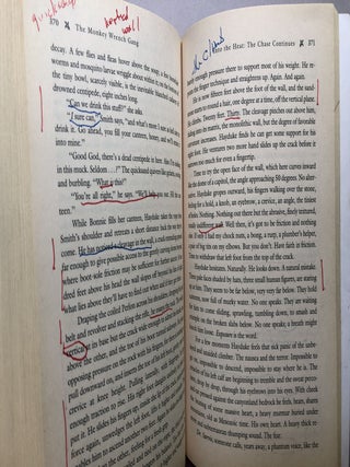The Monkey Wrench Gang -- William Goldman's copy with his marks