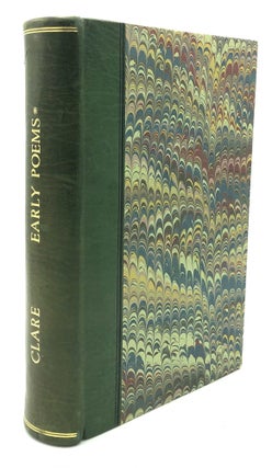 Item #H18330 The Early Poems of John Clare 1804-1822, vol. I -- leatherbound edition from the...
