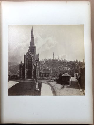 1880s large leather folio SOUVENIR OF SCOTLAND with 32 original photos