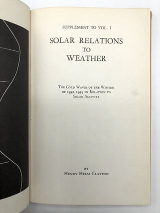 Solar Relations to Weather, 2 volumes