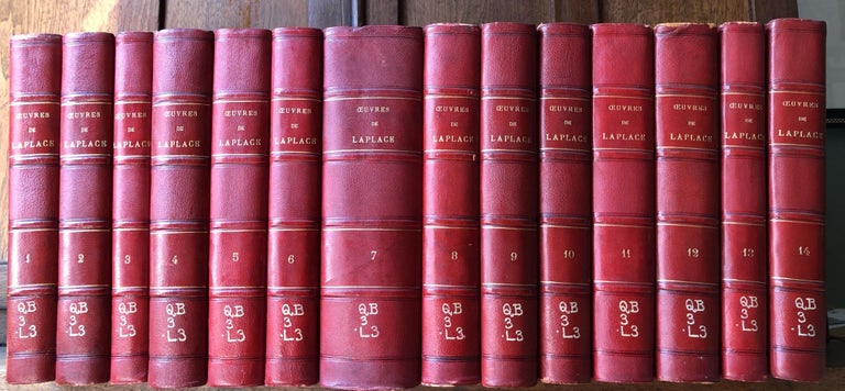 Item #H18543 Oeuvres Completes de Laplace, 14 volumes, 1878-1912. Pierre-Simon Laplace.