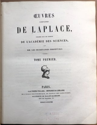 Oeuvres Completes de Laplace, 14 volumes, 1878-1912