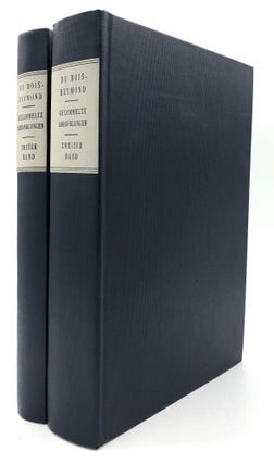 Item #H18631 Gesammelte Abhandlungen zur allgemeinen Muskel- und Nervenphysik, 2 volumes. Emil du...