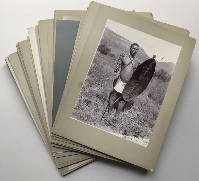 Item #H18829 Group of ca. 80 original photographs of Zulu natives in South Africa, 1905. South Africa, Joseph Barnett.