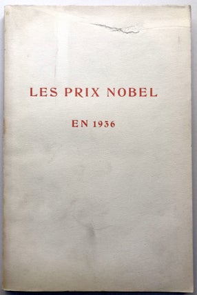 Item #H18859 Les Prix Nobel en 1936. Victor F. Hess, Henry Dale, O. Loewi, P. Debye, C. D. Anderson