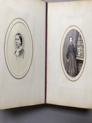 Photo album from the 1860s-70s, Taft family, Crosley family, Law family, 49 photos