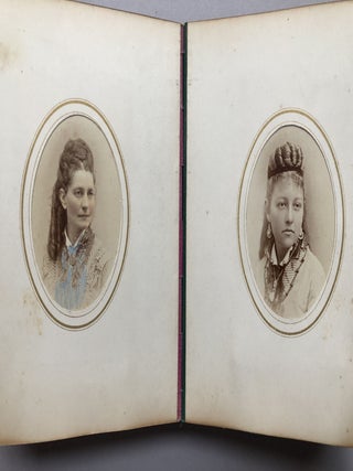 Photo album from the 1860s-70s, Taft family, Crosley family, Law family, 49 photos