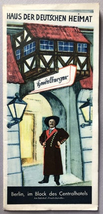 Item #H19093 Ca. 1936 brochure for Heidelberger hotel, Haus der Deutschen Heimet, Berlin