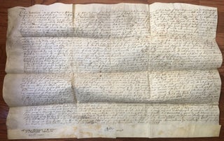 Item #H19203 1617 indenture agreement for land in Widford, Hertfordshire, England
