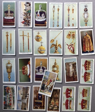 Item #H19209 The King's Coronation, complete set of 50 cards, 1937, George V. Cigarette Cards