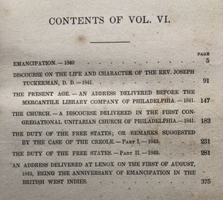 The Works of William E. Channing, D. D., Vol. VI (6) only