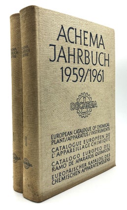 Item #H19491 Achema Jahrbuch, Jahrgang 1959/1961: Berichte uber Stand und Entwicklung des...