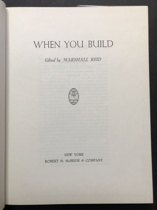When You Build
