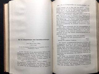 Bound volume of scientific papers, 1894-1918, on photography, spectroscopy and the chemistry of photographic processes