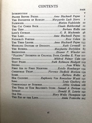 Copy 1924, Stories, Plays, Poems, Essays selected from the published work of Students in the Special Courses in Writing, University Extension, Columbia University