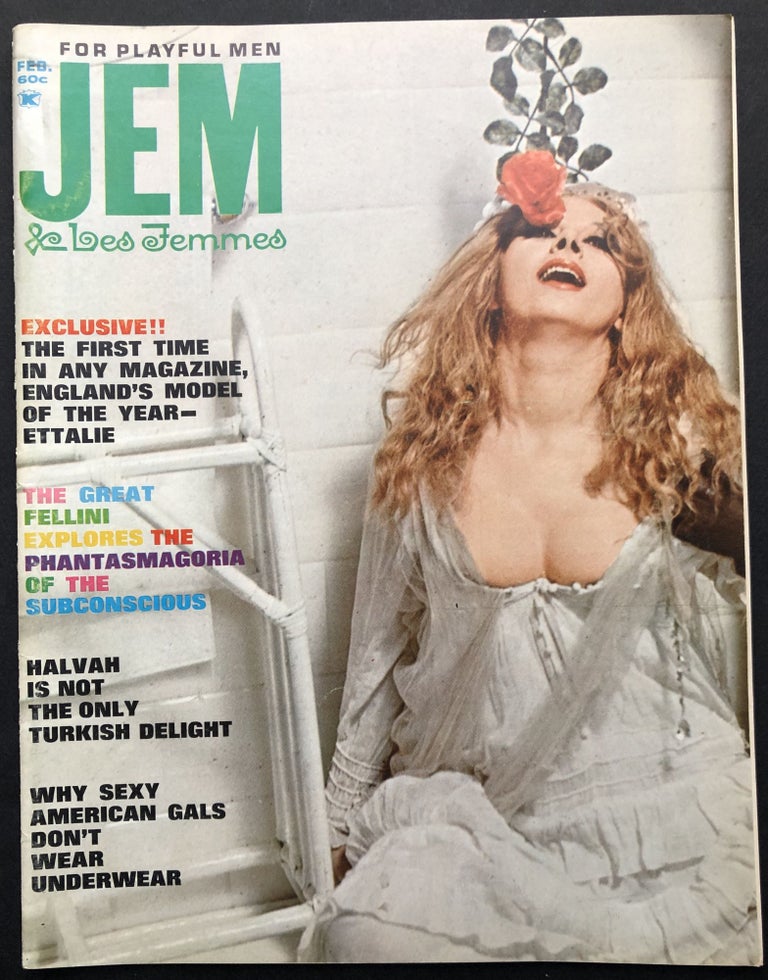 Item #H19912 JEM magazine, February 1965. Madmen Era Men's Magazines.