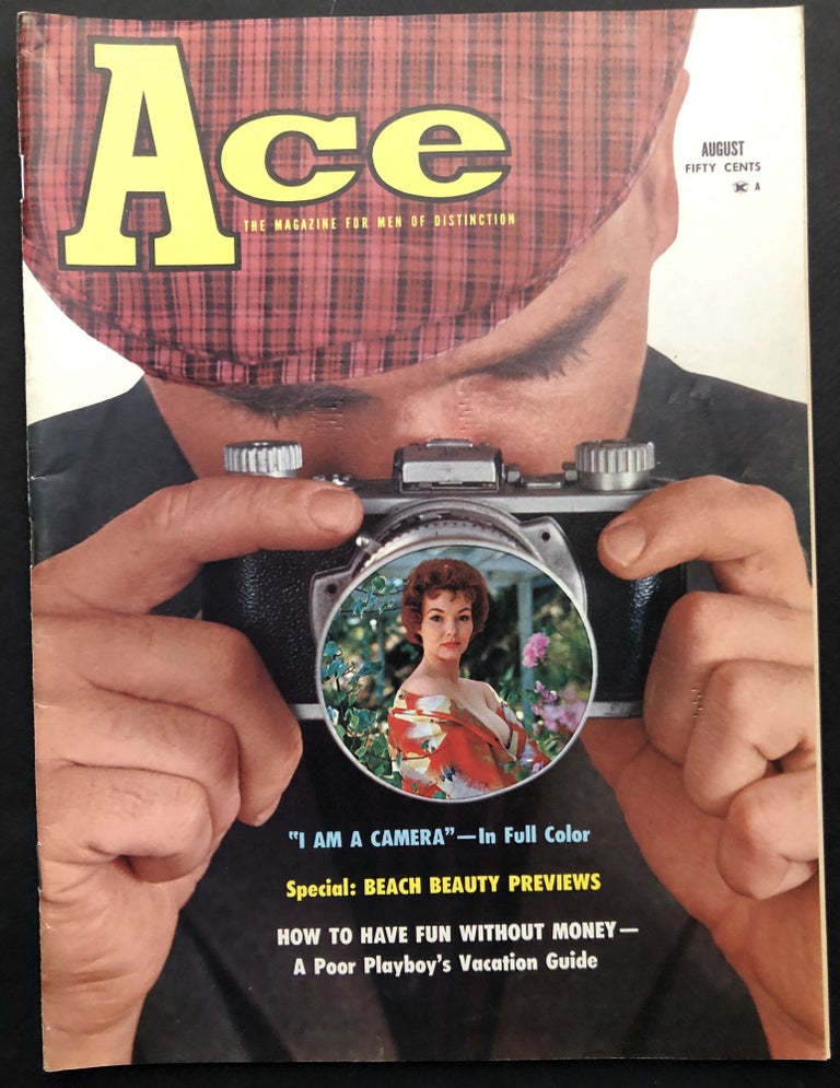 Item #H19918 Ace magazine for men of distinction, Vol. 3 no. 2, August 1959. Madmen Era Men's Magazines.