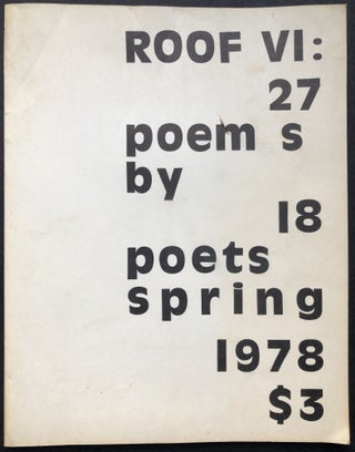 Item #H20199 Roof VI, Spring 1978. James Sherry, Jackson Mac Low, Eileen Myles, Ray DiPalma, Alan...