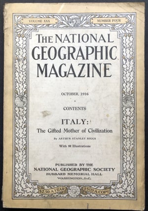 Item #H20223 National Geographic Magazine, October 1916: Italy, The Gifted Mother of...