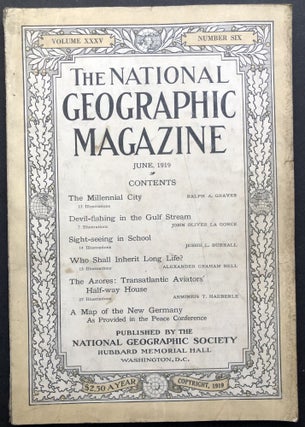 Item #H20226 "Who Shall Inherit Long Life?" In National Geographic, June 1919. Alexander Graham Bell