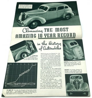 1937 brochure for the 1938 Plymouth De Luxe