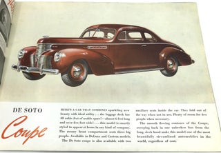 Large brochure for the 1939 of De Soto cars