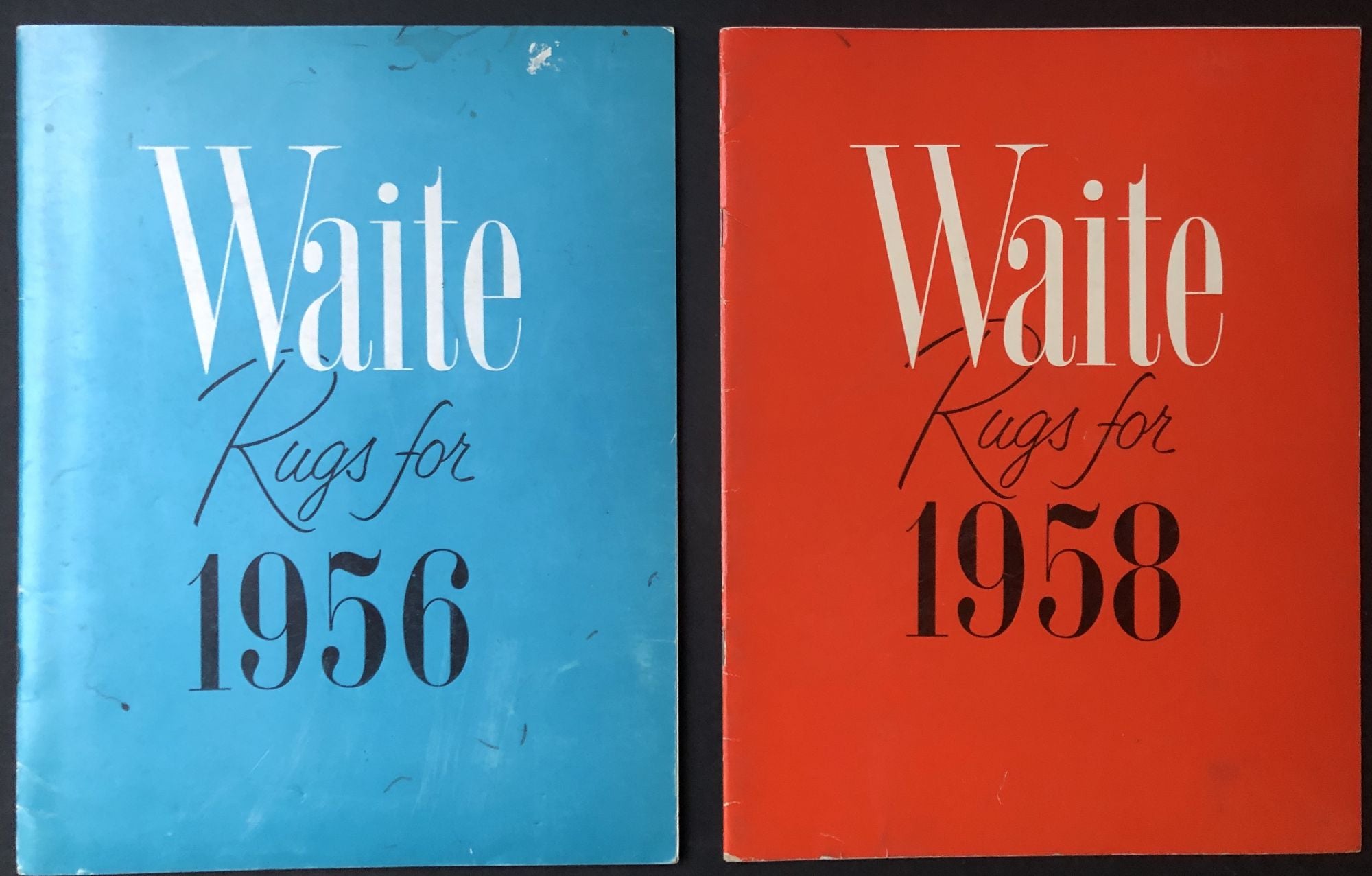1956 & 1958 catalogs for Waite Rugs, Oshkosh, Wisconsin | Waite Carpet Co