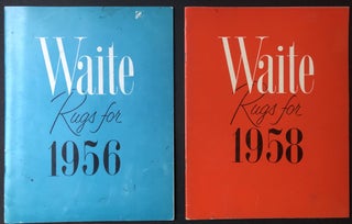 Item #H20304 1956 & 1958 catalogs for Waite Rugs, Oshkosh, Wisconsin. Waite Carpet Co