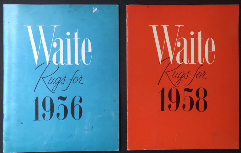 Item #H20304 1956 & 1958 catalogs for Waite Rugs, Oshkosh, Wisconsin. Waite Carpet Co.