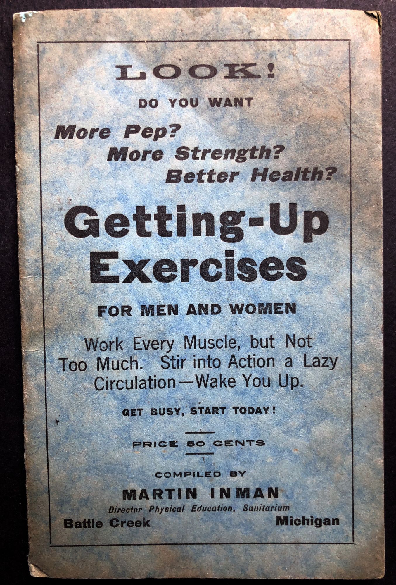 Getting Up Magazine Getting-Up Exercises for Men and Women 1918 poster | Martin Inman