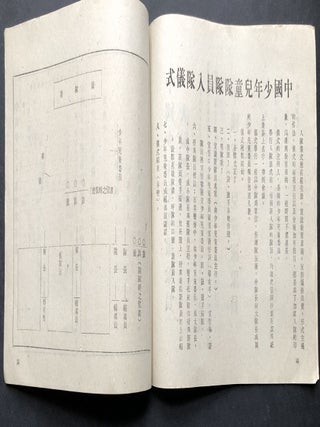Team Tongdou, Young National Middle School, book of team songs, team flag, etc.
