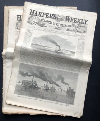 Item #H20549 3 issues of Harper's Weekly: December 3, 10 & 24, 1864