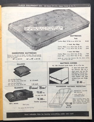 1950 Catalog of supplies and equipment for camps, country clubs and summer hotels