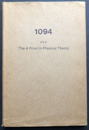 Item #H20580 The A Priori in Physical Theory. Arthur Pap
