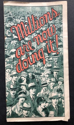 Item #H20602 "Millions are now doing it!" 1927 booklet of men's and women's fashions. Erie PA...