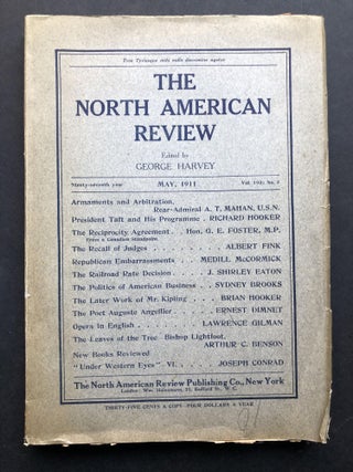 Item #H20642 The North American Review, May 1911. Joseph Conrad, A. C. Benson, A. T. Mahan