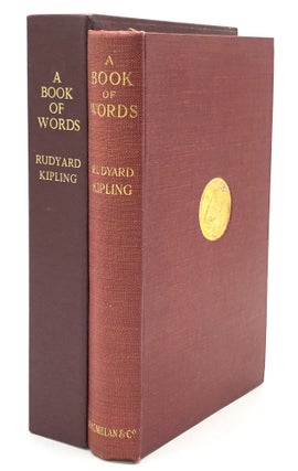 Item #H20690 A Book of Words. Rudyard Kipling