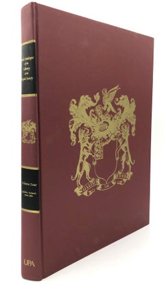 Item #H20727 Book Catalogue of the Library of the Royal Society, Volume FOUR (4): Richard...