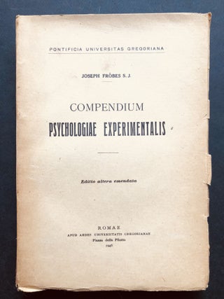 Item #H20774 Compendium Psychologiae Experimentalis, Editio Altera Emendata. Joseph Frobes