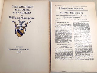 Richard the Second. From The Plays (The Comedies, Histories and Tragedies) of William Shakespeare, Limited Editions Club edition (LEC) limited to 1950 numbered copies.