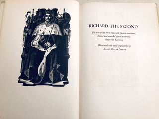 Richard the Second. From The Plays (The Comedies, Histories and Tragedies) of William Shakespeare, Limited Editions Club edition (LEC) limited to 1950 numbered copies.