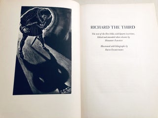 Richard the Third. From The Plays (The Comedies, Histories and Tragedies) of William Shakespeare, Limited Editions Club edition (LEC) limited to 1950 numbered copies.