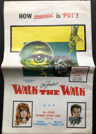 Press book for Jac Zacha's drug exploitation movie Walk the Walk (1970)